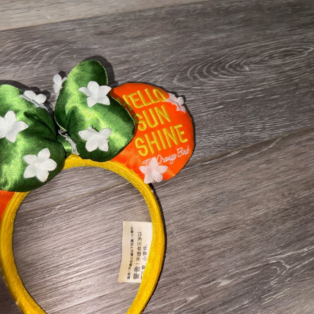 Disney Epcot Flower and Garden Festival Orange Bird Ears Headband - Picture 5 of 10